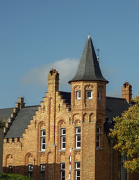 Low angle view of the historic building against the sky