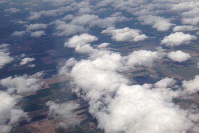 Aerial view of cloudscape