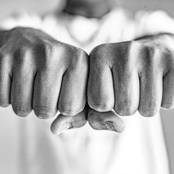 Close-up of human hand