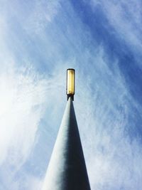 Low angle view of street light against the sky