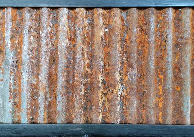 Zinc rust texture.