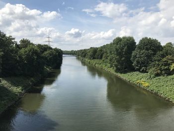 Scenic view of river against sky