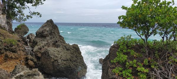 Scenic view of sea against sky