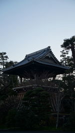 Low angle view of building against clear sky