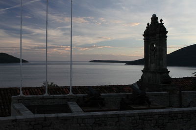 View of historical building against cloudy sky