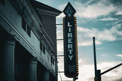 Low angle view of building against sky