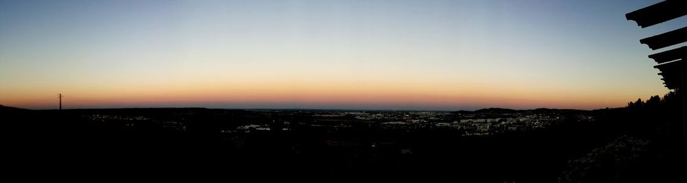 Scenic view of landscape at sunset