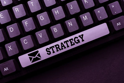 Close-up of computer keyboard