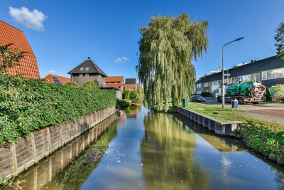 Bridge over river against clear sky