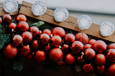 Close-up of christmas decorations