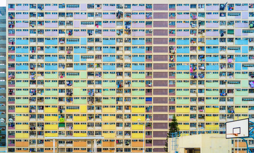 Full frame shot of residential building