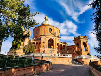 Low angle view of building against sky