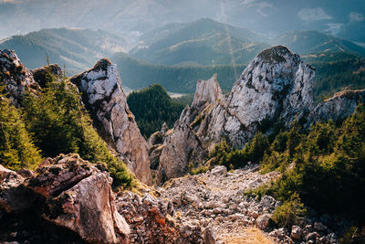 Scenic view of mountains