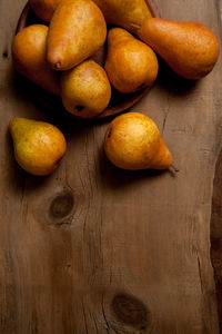 Close-up of fruits on table