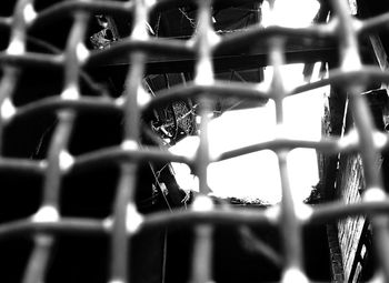 Close-up of chainlink fence