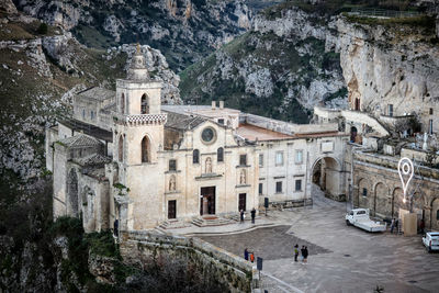 Panoramic view of old building in city