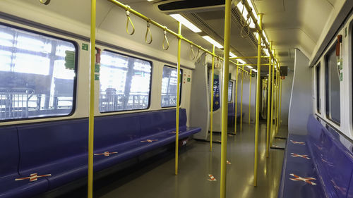 Interior of train