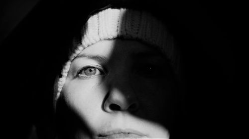 Close-up portrait of teenage girl