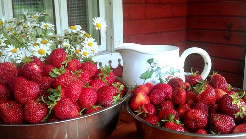 Close-up of strawberries