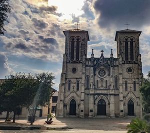 View of cathedral against cloudy sky