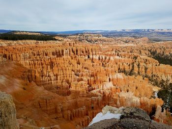 View of rock formations