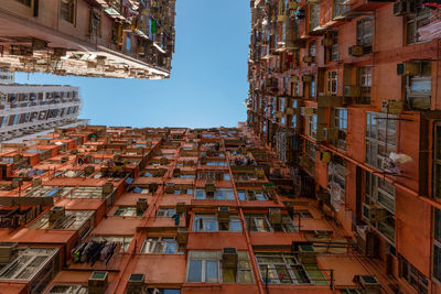 Low angle view of buildings against sky