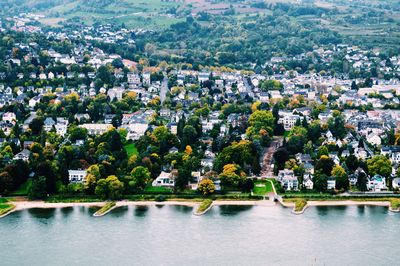 Aerial view of city