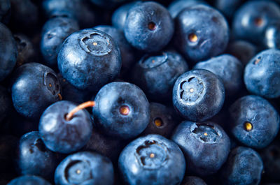 Full frame shot of blueberries