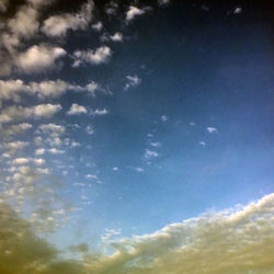 Low angle view of clouds in sky