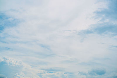 Low angle view of clouds in sky