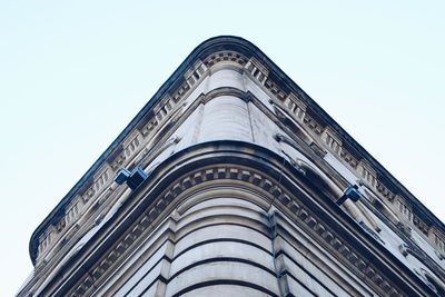 Low angle view of temple against clear sky