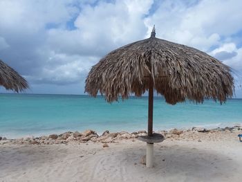 Panoramic view of beach against sky