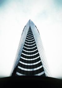 Low angle view of modern building against sky