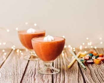 Close-up of drink on table