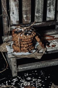 Close-up of food on table