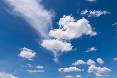 Low angle view of cloudy sky