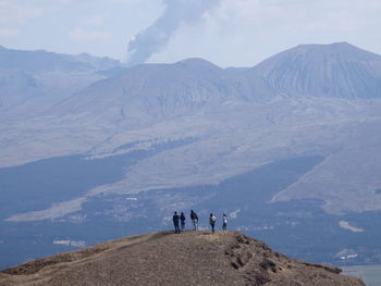 Scenic view of mount aso