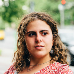 Portrait of beautiful young woman