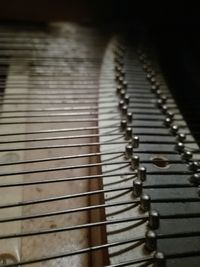 Close-up of piano keys