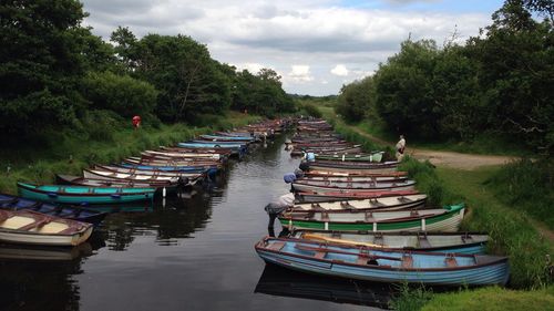 Boats in sea