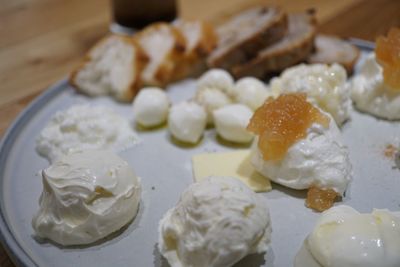 Close-up of dessert in plate
