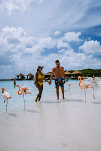 Group of people on the beach