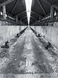 View of an empty bridge