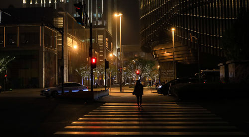 City street at night