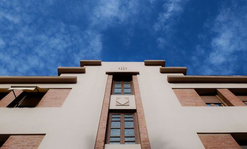 Low angle view of building against sky