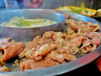 Close-up of seafood in plate