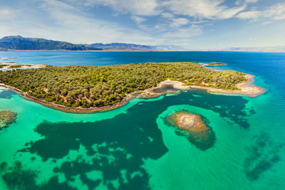 Aerial view of swimming pool