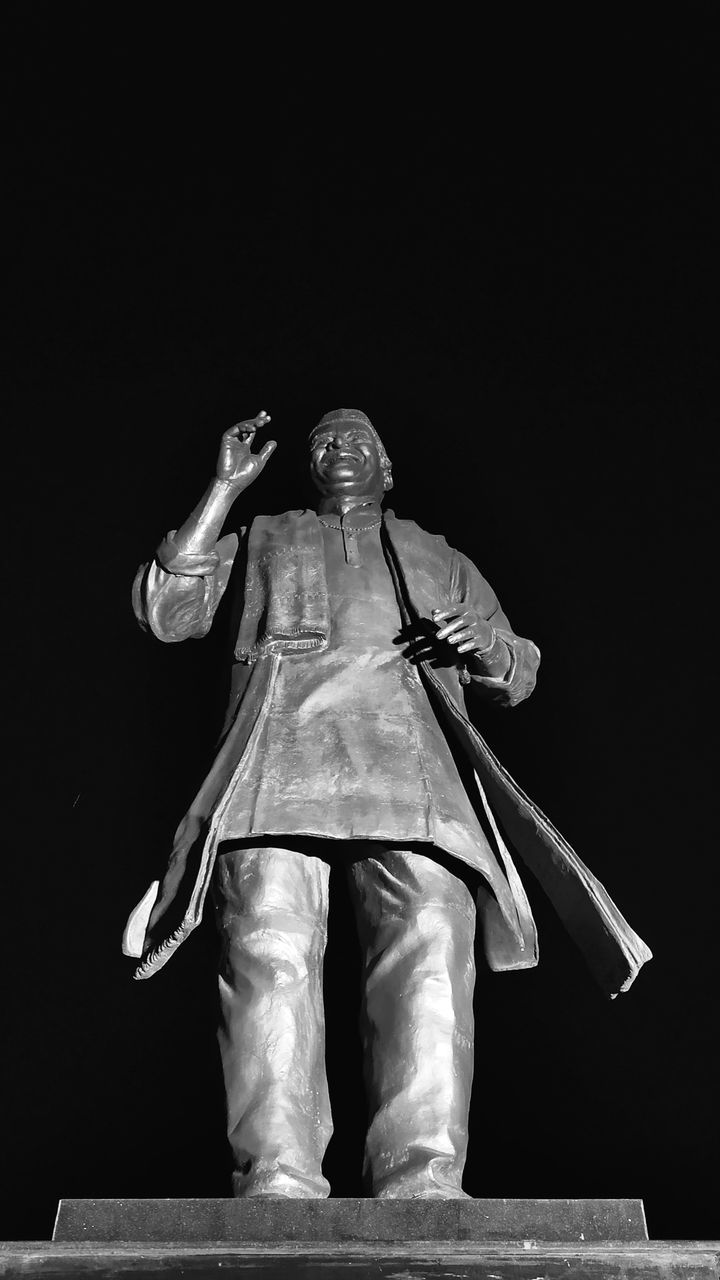 LOW ANGLE VIEW OF STATUE