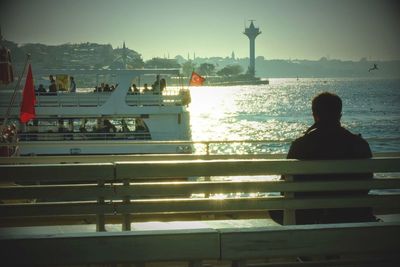 People sitting in swimming pool