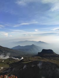 Panoramic view of sea against sky